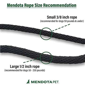 Mendota Pet Slip Leash - Dog Lead and Collar Combo - Made in The USA - Orange, 3/8 in x 6 ft - for Small/Medium Breeds