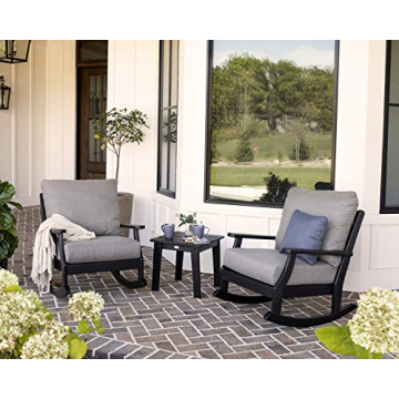 Stylish POLYWOOD® Braxton Deep Seating Set for Outdoors