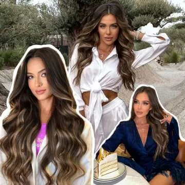 Cisyia Ombre Brown Highlight Wig - 26 Inch Stylish Hair