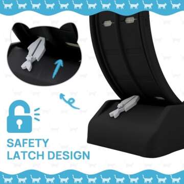 Cat Exercise Wheel, 31.5 Inch Cat Treadmill for Indoor Cats, Cat Running Wheel with Carpeted Runway,...