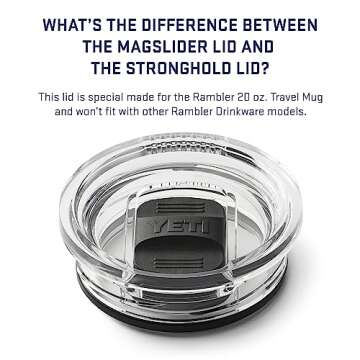 YETI Rambler 20 oz Travel Mug with Stronghold Lid