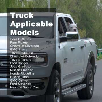 Meginc Dog Car Seat Cover for Back Seat - Custom Fit for Trucks