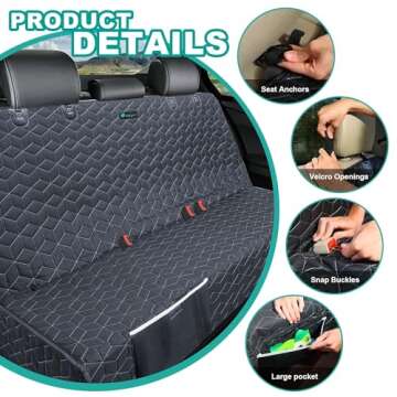 Waterproof Dog Car Seat Cover for Trucks & SUVs