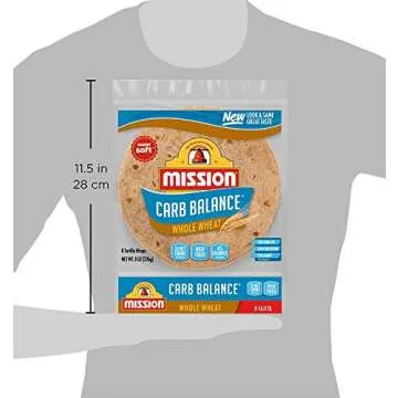 Mission Low Carb Whole Wheat Tortillas for Tasty Meals