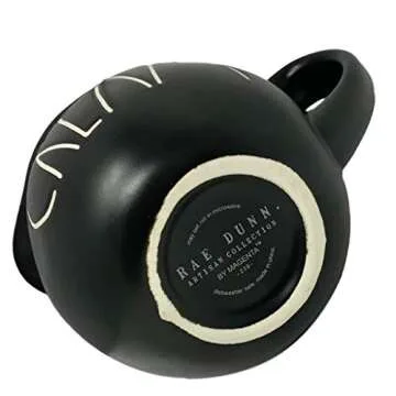 Rae Dunn Black Cream Container - Perfect for Holidays
