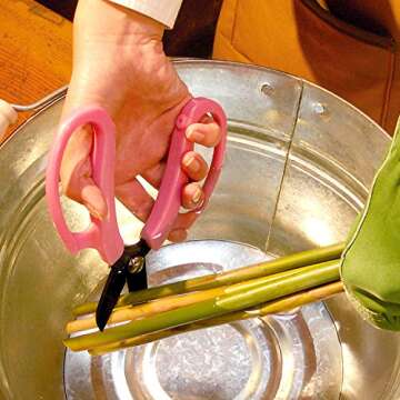 Ars Corporation FP-17-BK Commercial Flower Scissors Fleur (Black)