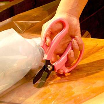 Ars Corporation FP-17-BK Commercial Flower Scissors Fleur (Black)