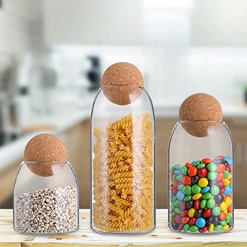 Suwimut Elegant Glass Storage Jars for Stylish Home Organization