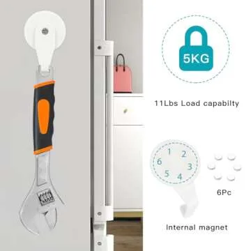 FYY Magnetic Wreath Hanger - 2 Pack for Easy Decorating