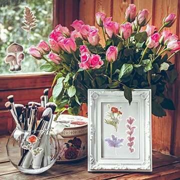 240PCS Vintage Plant Flower Sticker Set for Creativity