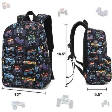 Durable CAMTOP Kids Backpack Set with Lunch Box