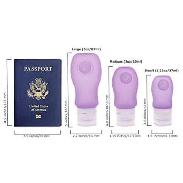 Bocco Leak Proof Squeezable Travel Bottles Pack of 4