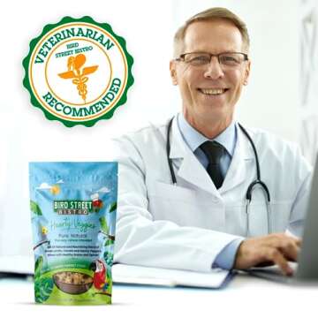 Bird Street Bistro Parrot Food - Parakeet Food - Cockatiel Food - Bird Food - Cooks in 3-15 min with...