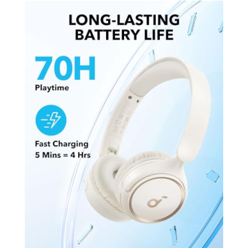 Soundcore H30i Wireless Headphones - 70H Playtime, Lightweight Design