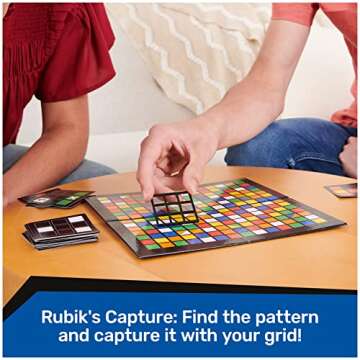 Rubik's Pack & Go, 3 Game Bundle Race Flip Capture 2-Player Sequence Board Games 3D Puzzle Travel Game Gift Set, for Adults & Kids Ages 7+ Amazon Exclusive