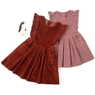 Simplee Kids Casual Dress for Young Girls with Pockets