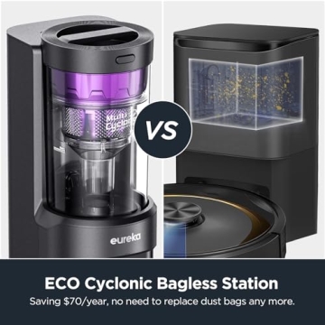 Eureka E10s Robot Vacuum Bagless Self-Emptying 4000Pa Suction