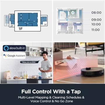 Eureka E10s Robot Vacuum Bagless Self-Emptying 4000Pa Suction