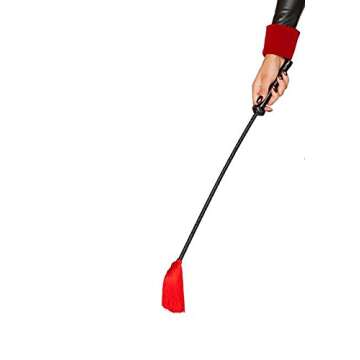 Roma Costume Roma's Ringleader Whip, Red/Black, One Size