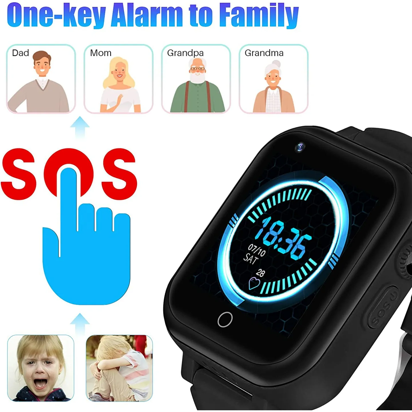 LiveGo 4G Kids SmartWatch - GPS & Calling for Kids