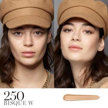 Lancôme Teint Idole Ultra Wear All Over Full Coverage Concealer - Natural Matte Finish & Lightweight Under Eye Concealer - Up To 24H Wear - 250 Bisque Warm