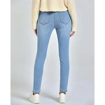 Fleece Lined Jeans for Women Warm Stylish Winter Apparel