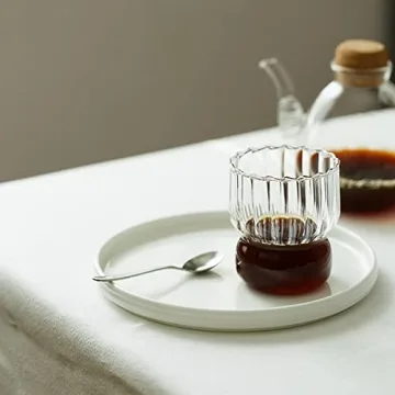 Ripple Drinking Glass Set - 8.8 oz Stylish Glassware