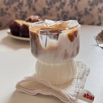 Ripple Drinking Glass Set - 8.8 oz Stylish Glassware