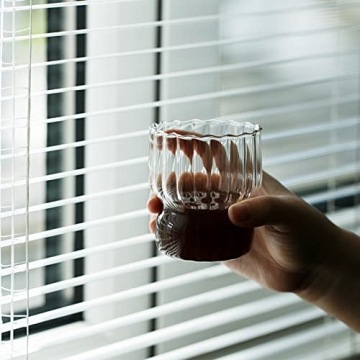 Ripple Drinking Glass Set - 8.8 oz Stylish Glassware