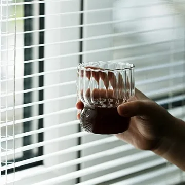 Ripple Drinking Glass Set - 8.8 oz Stylish Glassware