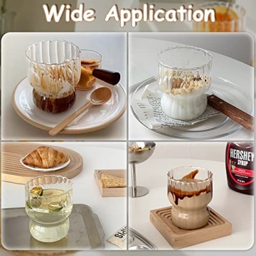 Ripple Drinking Glass Set - 8.8 oz Stylish Glassware