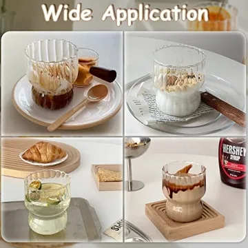 Ripple Drinking Glass Set - 8.8 oz Stylish Glassware