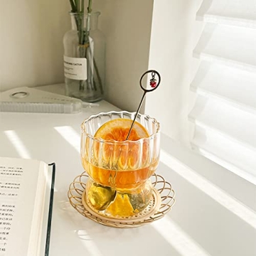 Ripple Drinking Glass Set - 8.8 oz Stylish Glassware