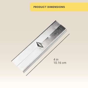 Metal Candle Making Wick Holder bar - Pack of 20 pcs- Kare & Kind® Retail Packaging(Wick Holder bar)