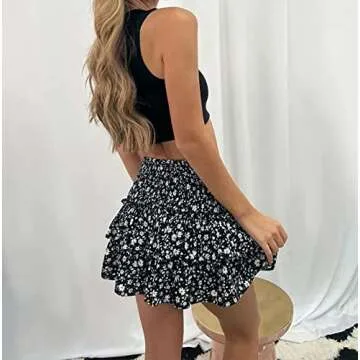 Women Preppy Swing Y2K Mini Skirt for Summer Fun