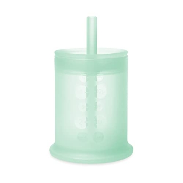 Olababy Silicone Training Cup with Straw Lid for 6+ Mo to Toddler | Durable & Easy to Hold | Baby Le...