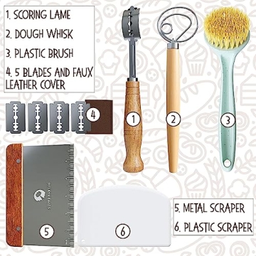 10" Oval Sourdough Proofing Basket Set for Bakers