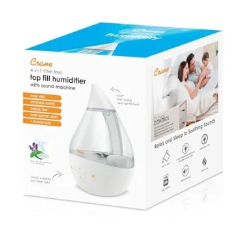 Crane Ultrasonic Humidifier for Bedroom and Office
