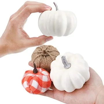 Cocoboo 24pcs Artificial Pumpkins for Fall Decor