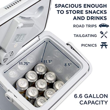 Ivation Electric Cooler & Warmer for Ultimate Travel Convenience