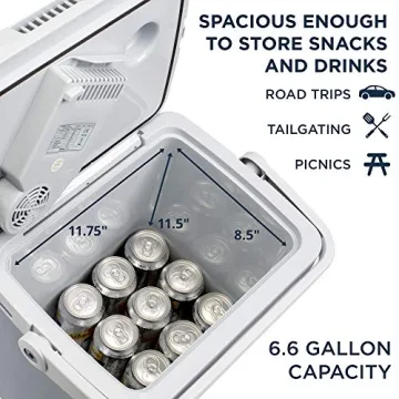 Ivation Electric Cooler & Warmer for Ultimate Travel Convenience