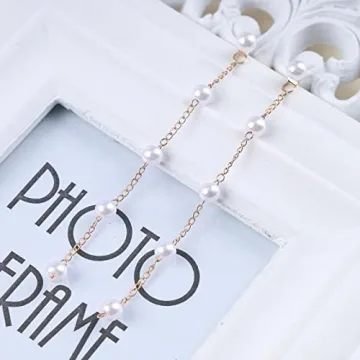 Yheakne Boho Long Tassel Pearl Earrings - Elegant & Affordable