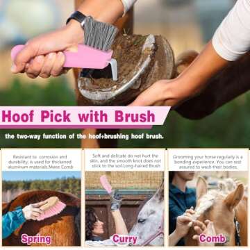 Premium Abbylike Horse Grooming Kit - 12 Essential Tools