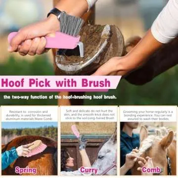 Premium Abbylike Horse Grooming Kit - 12 Essential Tools