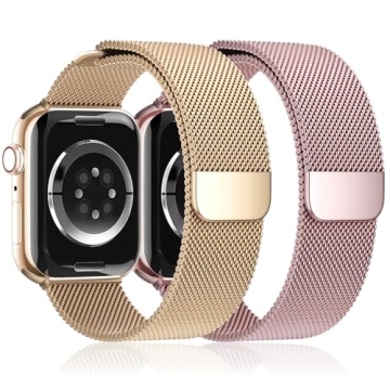 Milanese Loop for Apple Watch Band 40mm 44mm 45mm 41mm iWatch Bands Ultra/Ultra 2 49mm 38mm 42mm Wom...