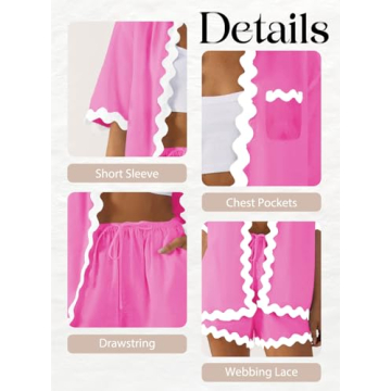 ARTFREE Women's Summer Pajama Sets for Stylish Comfort
