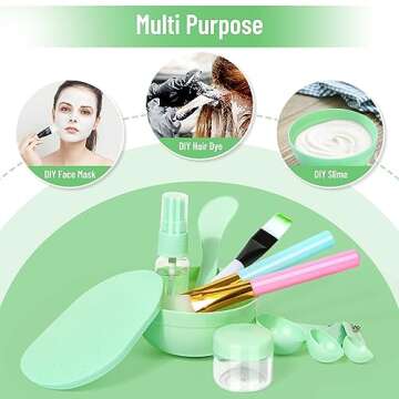 Anezus Face Mask Mixing Bowl Set for DIY Skincare