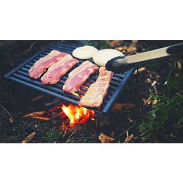 BISON Rolling BBQ Grill for backpacking and camping