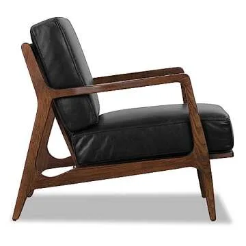 POLY & BARK Verity Lounge Chair in Onyx Black