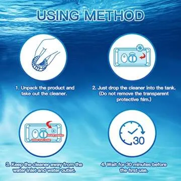 Vacplus Toilet Bowl Cleaners - 20 Pack, Upgraded Long-Lasting Toilet Cleaner, Toilet Bowl Cleaner Tablets, Prevent Various Stains, Blue